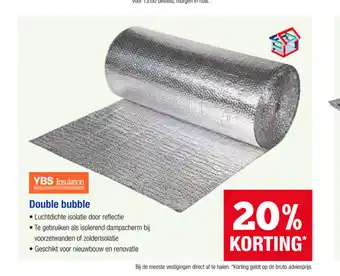 Pontmeyer YBS Insulation Double bubble aanbieding