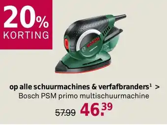 Karwei alle schuurmachines & verfafbranders aanbieding