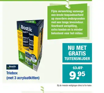 Pontmeyer Bostik Triobox (met 3 acrylaatkitten) aanbieding