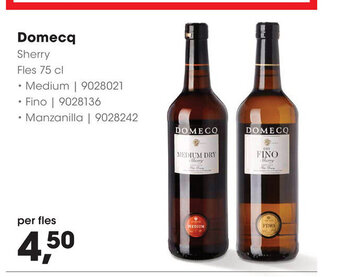 HANOS Domecq aanbieding