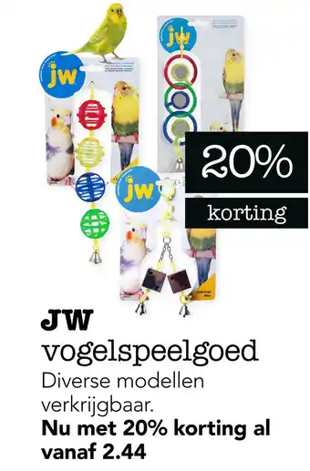 Dierspecialist JW vogelspeelgoed aanbieding