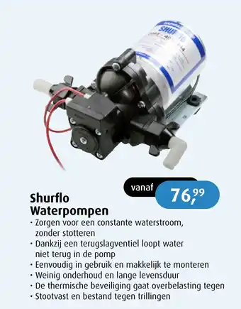 De Wit Schijndel Shurflo Waterpompen aanbieding