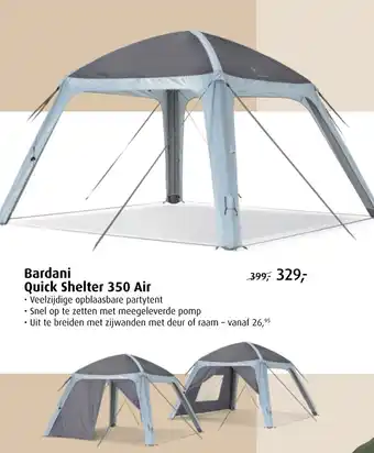 De Wit Schijndel Bardani Quick Shelter 350 Air aanbieding