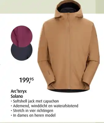 De Wit Schijndel Arc'teryx Solano aanbieding