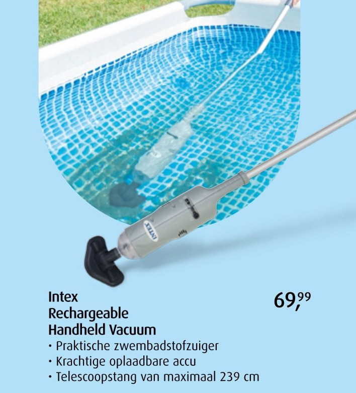 Intex Rechargeable Handheld Vacuum aanbieding bij De Wit Schijndel