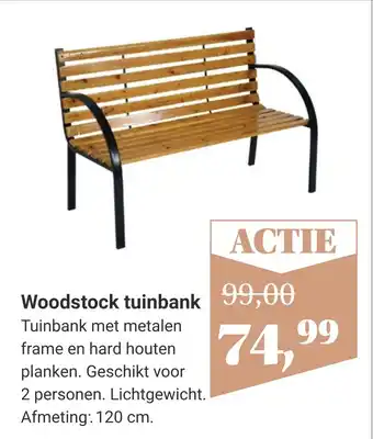 TuinWereld Woodstock tuinbank aanbieding