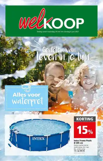 Welkoop Intex Frame Pools Ø 305 Cm 15% Korting aanbieding