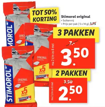 Lidl Stimorol original aanbieding