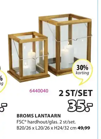 Jysk Proms Lantaarn aanbieding