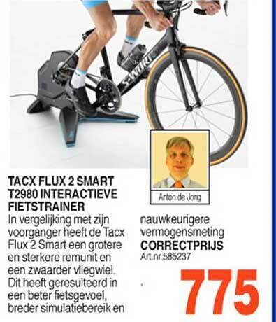 Tacx Flux 2 Smart T2980 Interactieve Fietstrainer aanbieding bij Correct