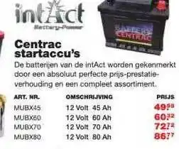 De Boer Drachten Centrac Startaccu's aanbieding