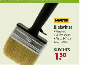 Enorm Master Blokwitter aanbieding