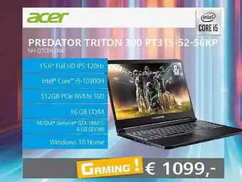 ITPRODEALS Acer Predator Triton 300 PT315-52-56KP NH.Q7CEH.004 aanbieding