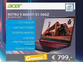 ITPRODEALS Acer Nitro 5 AN517-51-56GZ NH.Q5CEH.00M aanbieding