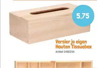 Lobbes Versier Je Eigen Houten Tissuebox aanbieding