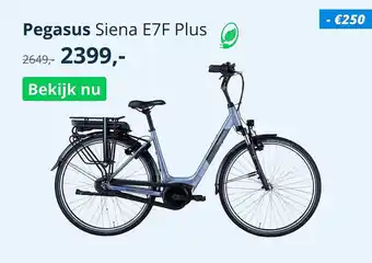 Mantel Pegasus Siena E7F Plus Fiets aanbieding