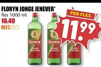 MCD Supermarkt Floryn Jonge Jenever 1000ml aanbieding