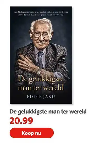 Bruna De Gelukkigste Man Ter Wereld - Eddie Jaku aanbieding