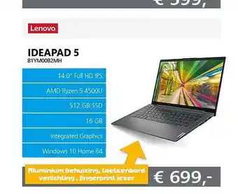 ITPRODEALS Lenovo Ideapad 5 81YM00B2MH aanbieding