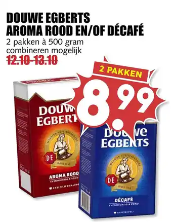 MCD Supermarkt Douwe Egberts Aroma Rood En-of Décafé aanbieding