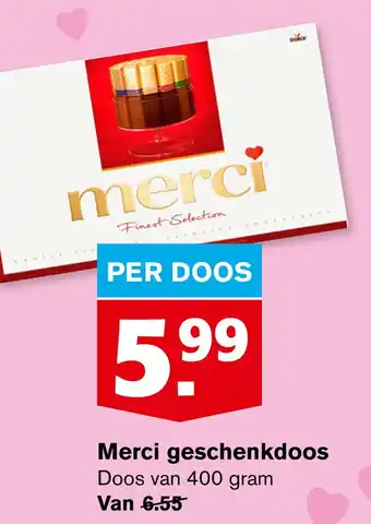 Hoogvliet Merci geschenkdoos aanbieding