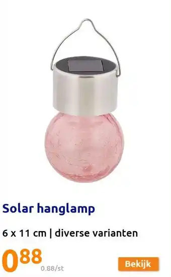 Action Solar hanglamp aanbieding