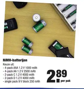 ALDI NiMH-Batterijen aanbieding