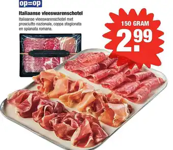 ALDI Italiaanse Vleeswarenschotel 150g aanbieding