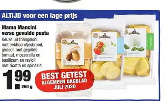 ALDI Mama Mancini Verse Gevulde Pasta 250g aanbieding