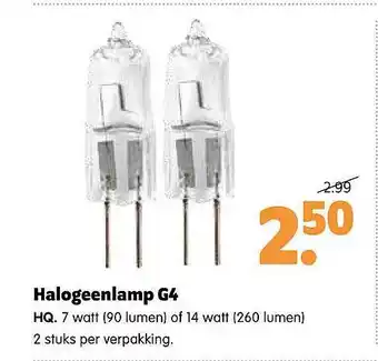 Plentyparts Halogeenlamp G4 HQ aanbieding