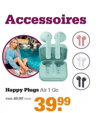 Telecombinatie Happy Plugs Air 1 Go aanbieding