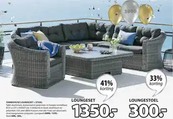 Jysk Tambohuse Loungeset + Stoel 33% - 41% Korting aanbieding