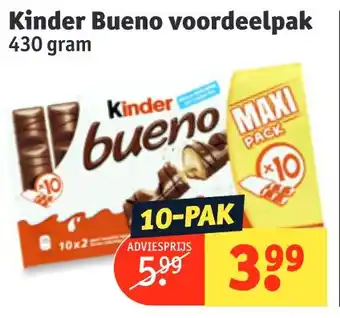 Kruidvat Kinder Bueno voordeelpak 430 gram aanbieding