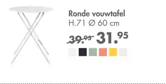 Casa Ronde vouwtafel aanbieding