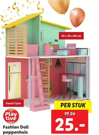 Lidl Fashion doll poppenhuis aanbieding