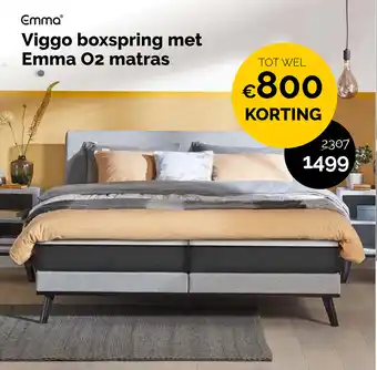 Beter Bed Viggo boxspring met Emma O2 matras aanbieding