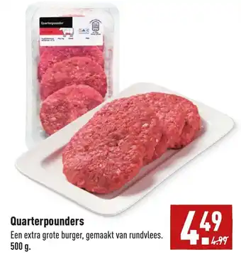 ALDI Quarterpounders 500g aanbieding