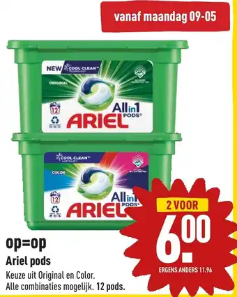 ALDI Ariel pods aanbieding