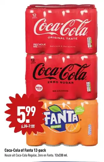 ALDI Coca-cola of fanta 12-pack aanbieding