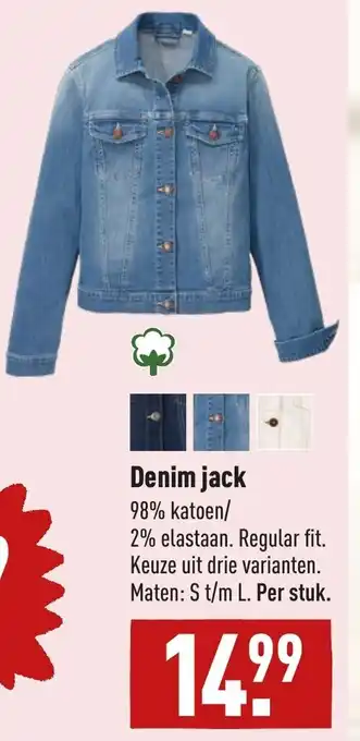 ALDI Denim jack aanbieding