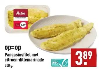 ALDI Pangasiusfilet met citroen-dillemarinade 340g aanbieding