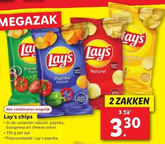 Lidl Lay's chips 335g aanbieding