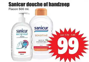 Dirk Sanicur Douche Of Handzeep aanbieding