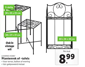 Lidl Plantenrek of -tafels aanbieding