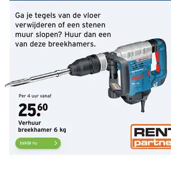 GAMMA Bosch Verhuur breekhamer 6 kg aanbieding