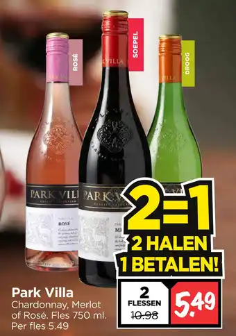 Vomar Voordeelmarkt Park Villa 750 ml aanbieding