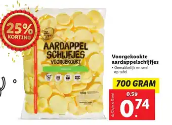 Lidl Voorgekookte aardappelschijfjes 700g aanbieding