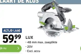 GAMMA Lux-Tools Cirkelzaag aanbieding