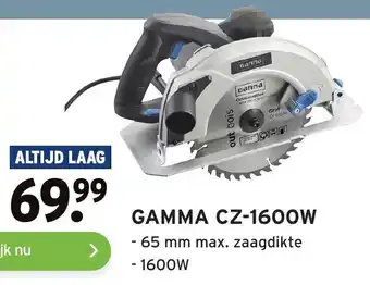 GAMMA Gamma Cirkelzaag | CZ-1600W aanbieding