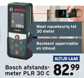 GAMMA Bosch Afstandsmeter PLR 30 C aanbieding